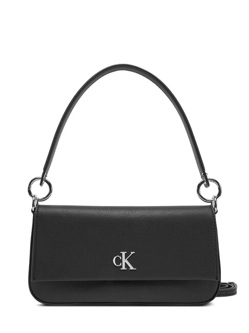 CALVIN KLEIN MINIMAL MONOGRAM Umhängetasche, mit Schultergurt auf Schwarz - Damentaschen