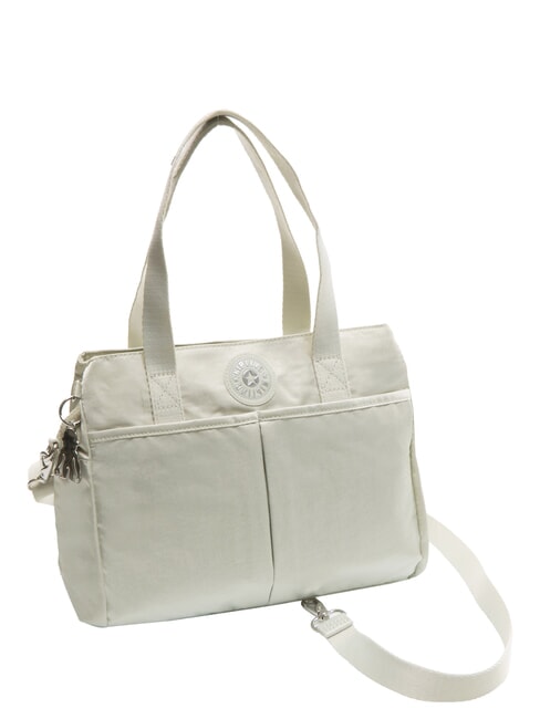 KIPLING KENZIE BP Umhängetasche mit Schultergurt dynamisches Silber M - Damentaschen