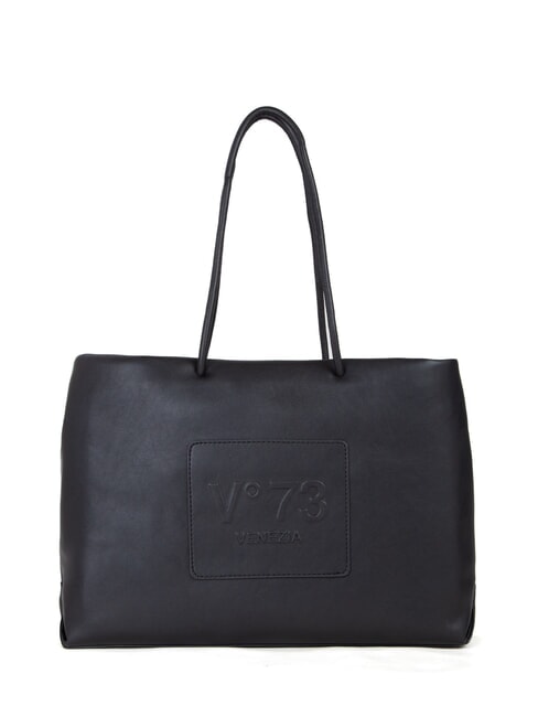 V73 NINETTE Einkaufstasche mit geprägtem Logo Schwarz - Damentaschen