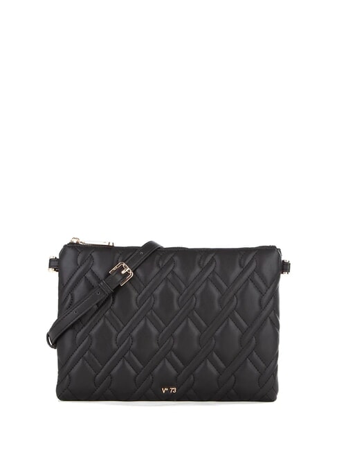 V73 MARGARET Beuteltasche mit Steppmuster Schwarz - Damentaschen