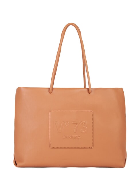V73 NINETTE Einkaufstasche mit geprägtem Logo Leder - Damentaschen