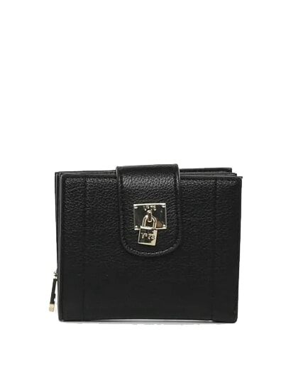 V73 TITANIA Kleine Geldbörse mit Münzfach Schwarz - Brieftaschen Damen