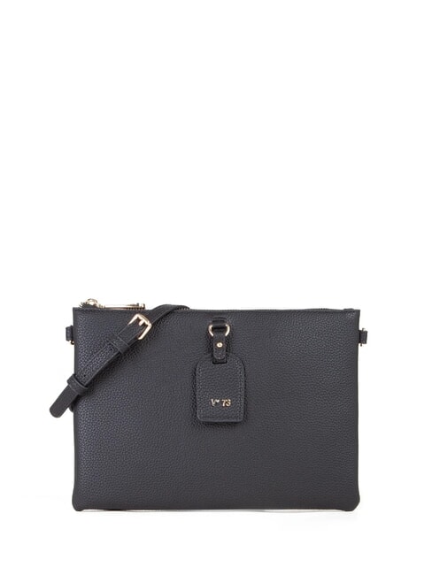 V73 VIVIENNE Flache Clutch mit Schultergurt Schwarz - Damentaschen