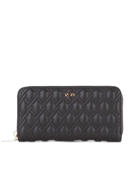V73 MARGARET Große gesteppte Brieftasche Schwarz - Brieftaschen Damen