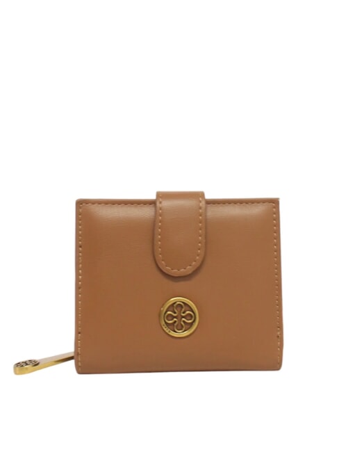 V73 GRAZIA Quadratische Geldbörse mit Metalllogo Leder - Brieftaschen Damen