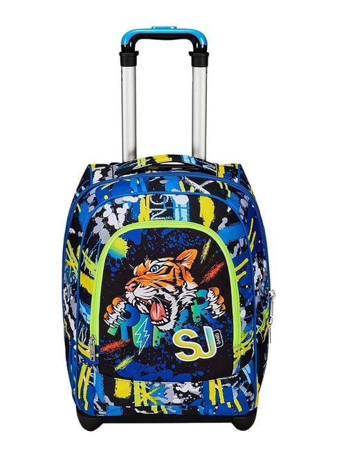 SJGANG CUCCIOLI BIG GIRL Fester Trolley-Rucksack mit 2 Rädern Schwarz - Rucksäcke mit Trolleyfunktion