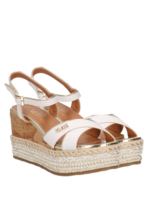 ALVIERO MARTINI PRIMA CLASSE GEO  Hohe Espadrilles-Sandalen Weiß - Damenschuhe