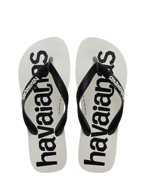 HAVAIANAS TOP LOGOMANIA 2 Flip Flops weiß / schwarz / weiß - Damenschuhe