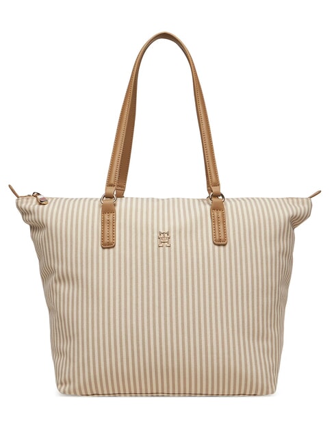 TOMMY HILFIGER POPPY Schulter-Shopper Wüsten-Khaki-Melange - Damentaschen