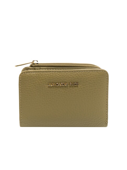 MANDARINA DUCK MELLOW LEATHER Flache Lederbrieftasche Aloe - Brieftaschen Damen
