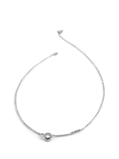 GUESS UNIQUE SOLITAIRE Halskette mit Charm und Zirkonia SILBER - Halsketten