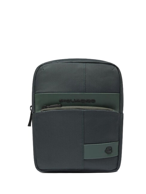 PIQUADRO WOLLEM iPad Mini-Tasche aus Stoff und Leder GRÜN - Umhängetaschen Herren