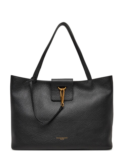 GIANNI CHIARINI MARISOL Einkaufstasche aus Leder Schwarz - Damentaschen