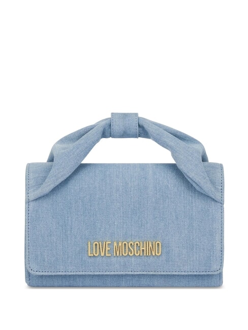 LOVE MOSCHINO DENIM  Mini-Handtasche mit Schultergurt Himmelblau - Damentaschen