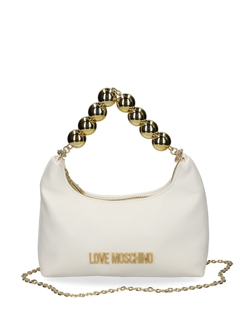 LOVE MOSCHINO CHAIN Mini-Handtasche mit Schultergurt Weiß - Damentaschen