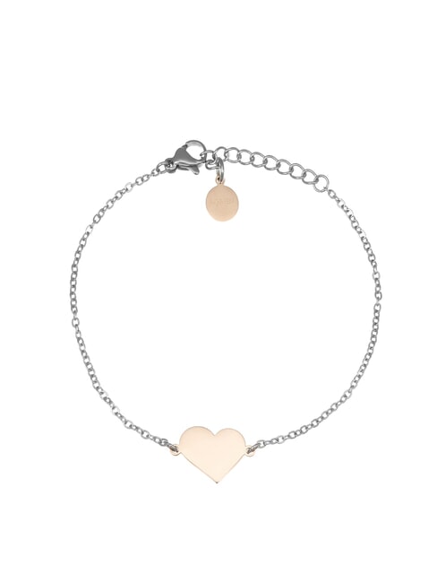 AMEN ACCIAIO Stahlarmband mit Herz Stahl/Rosen - Armbänder