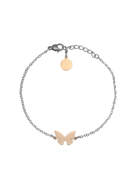 AMEN ACCIAIO Schmetterlingsarmband Stahl/Rosen - Armbänder