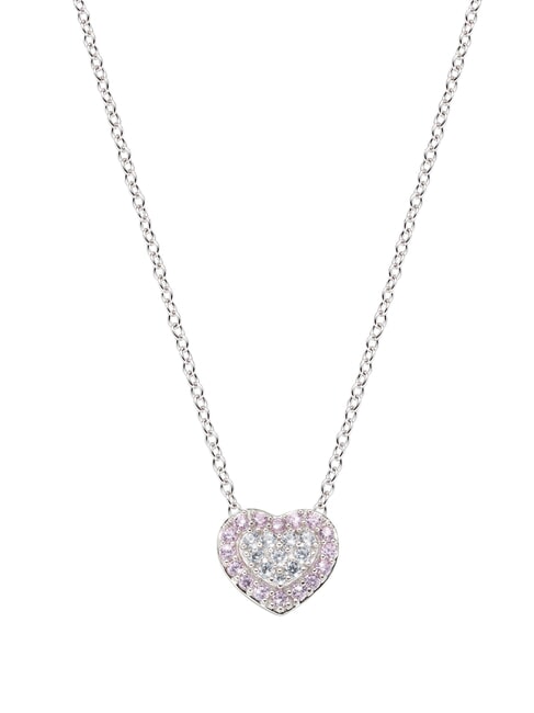 AMEN GIOIA DI MAMMA Silberkette mit Herz Rhodium - Halsketten
