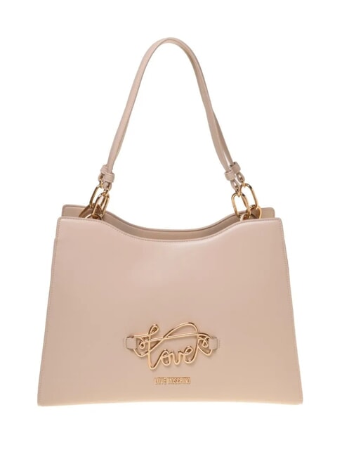 LOVE MOSCHINO CURSIVE L Umhängetasche Beige - Damentaschen