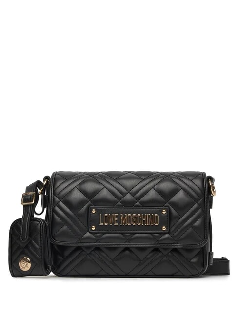 LOVE MOSCHINO QUILTED S Mini-Umhängetasche Schwarz - Damentaschen