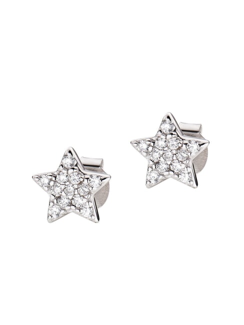 AMEN STELLE Silberne Sternohrringe Rhodium - Ohrringe