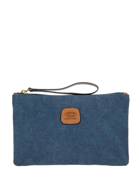 BRIC’S SORRENTO Clutch aus Canvas mit Manschette Blau - Damentaschen