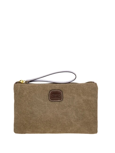 BRIC’S SORRENTO Clutch aus Canvas mit Manschette Kakao - Damentaschen