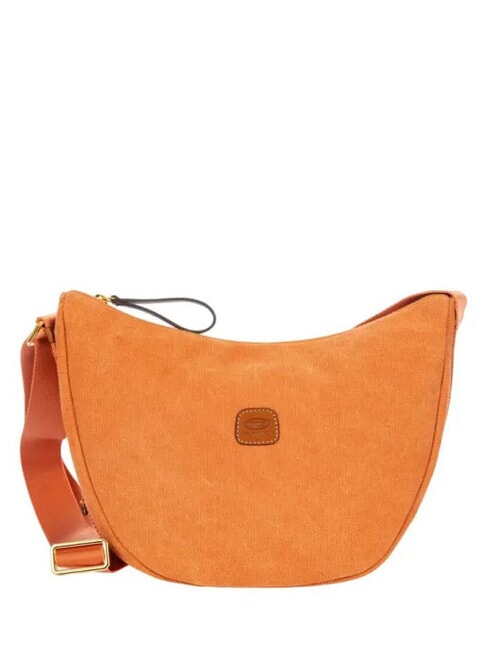 BRIC’S SORRENTO LUNA Halbmondförmige Tasche aus Canvas ORANGE - Damentaschen