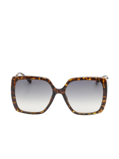 GUESS BUTTERFLY Sonnenbrille Dunkelhavanna/Farbverlaufsgrün - Damenbrillen
