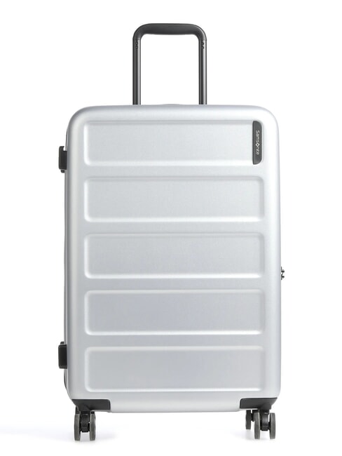 SAMSONITE QUADRIX Mittelgroßer Spinnerwagen SILBER - Harte Trolleys