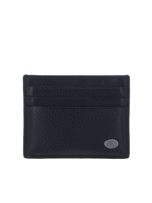 THE BRIDGE FABIO Flaches Kartenetui aus Leder blau / ruten - Brieftaschen Herren