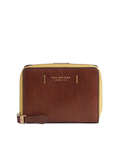 THE BRIDGE CHIARA  Kleine Geldbörse mit umlaufendem Reißverschluss BRAUN - Brieftaschen Damen