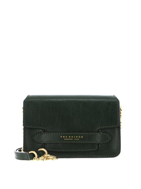 THE BRIDGE LUCREZIA Schulter-/Crossbody-Minitasche englische grüne abb. Gold - Damentaschen