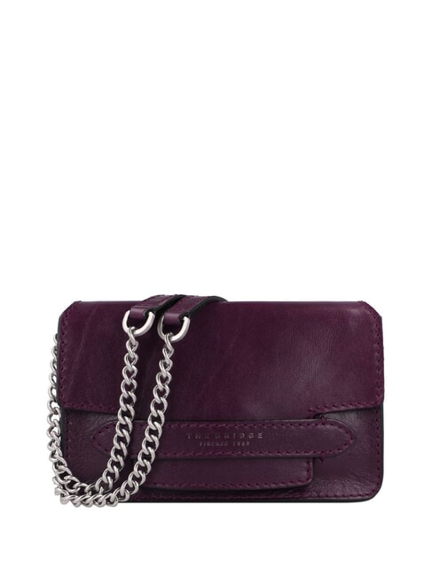 THE BRIDGE LUCREZIA Schulter-/Crossbody-Minitasche Abk. Traube Rutheniumweiß - Damentaschen