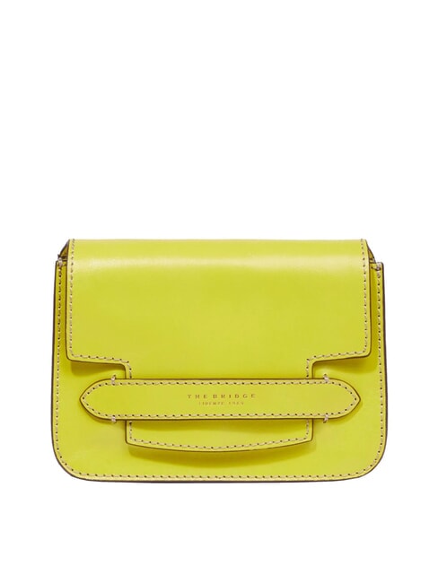 THE BRIDGE LUCREZIA Mini-Schultertasche Limette mit Gold - Damentaschen
