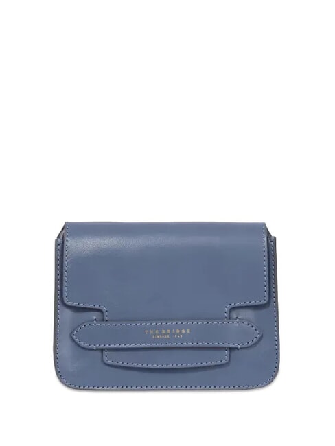 THE BRIDGE LUCREZIA Mini-Schultertasche Himmelblau mit Gold abb - Damentaschen