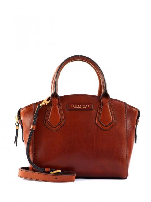 THE BRIDGE COSTANZA Lederhandtasche mit Schultergurt BRAUN - Damentaschen