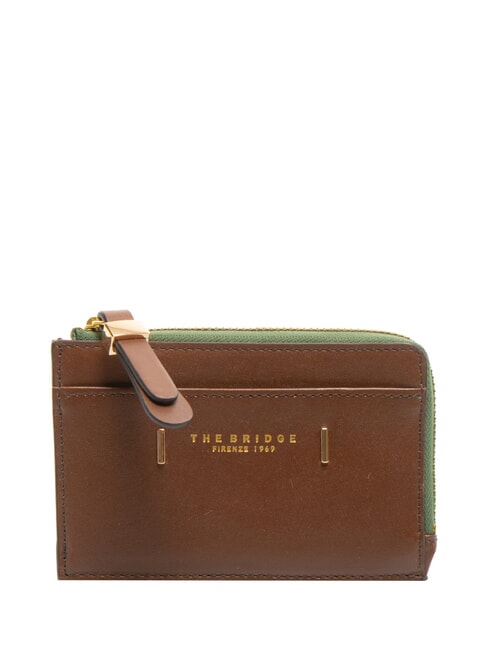 THE BRIDGE CHIARA  Flache Lederbrieftasche BRAUN - Brieftaschen Damen