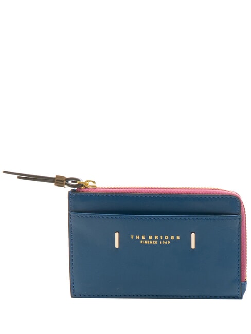 THE BRIDGE CHIARA  Flache Lederbrieftasche kurze Jeans Gold - Brieftaschen Damen