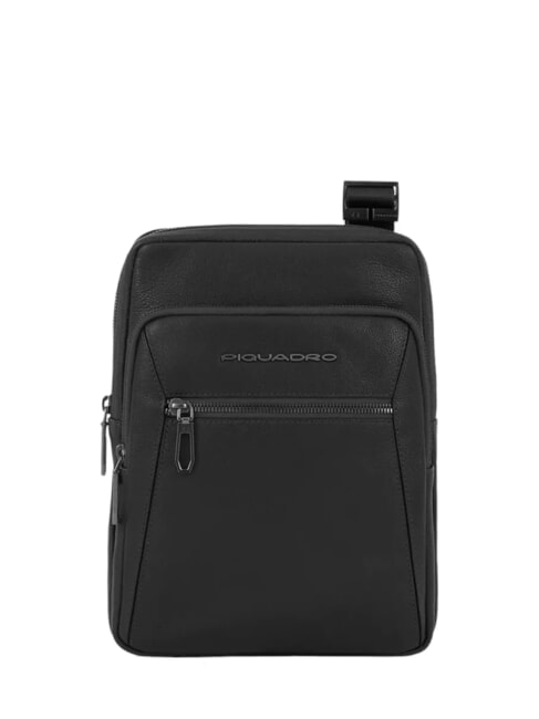 PIQUADRO RHINO Lederumhängetasche für 11" iPad Schwarz - Umhängetaschen Herren