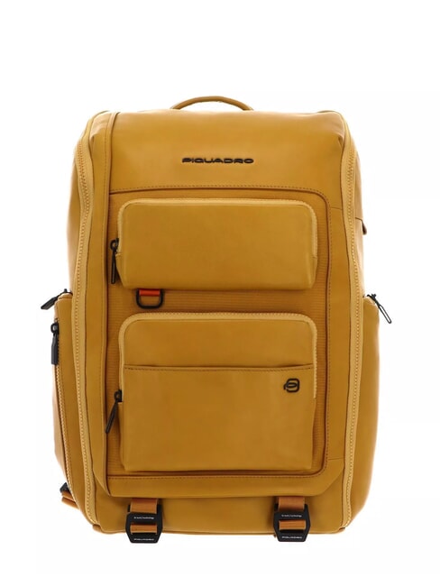 PIQUADRO LIKO 15,6-Zoll-Laptop-Rucksack Gelb - PC-Rucksäcke
