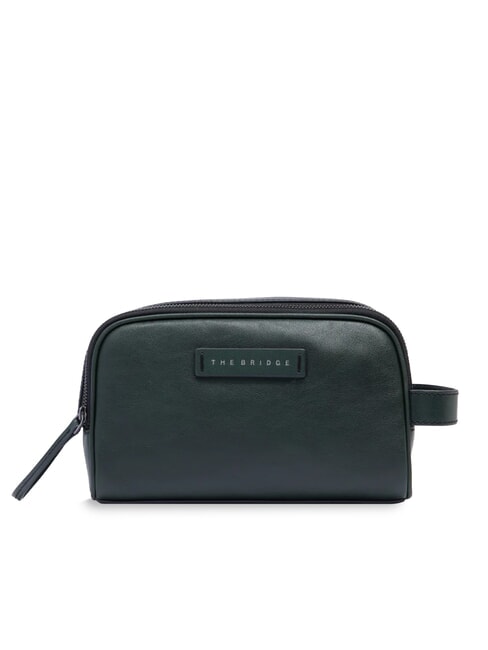 THE BRIDGE FILIPPO Kosmetiktasche aus Leder Malachit/Rut. dunkel - Beauty-Case