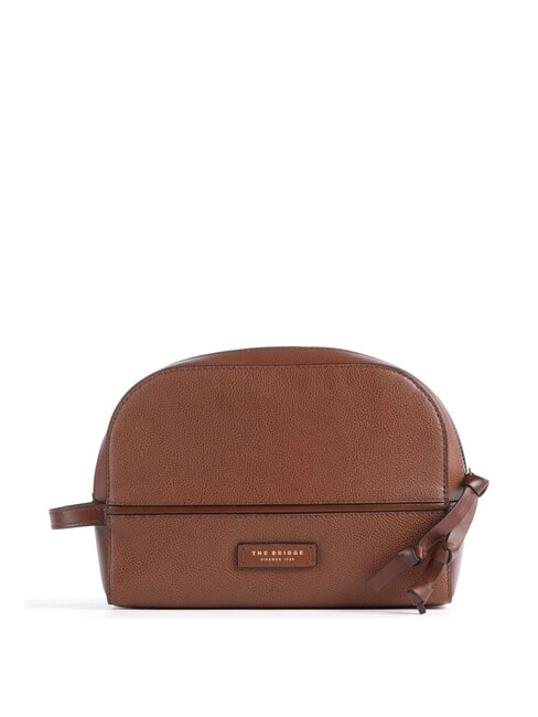 THE BRIDGE DOMITILLA Kosmetiktasche aus Leder BRAUN - Beauty-Case