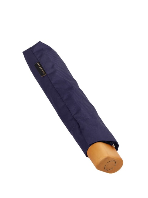 THE BRIDGE FIBER FLAT Mini-Regenschirm mit manueller Öffnung BLAUES MARINE-GOLD - Regenschirme