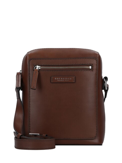 THE BRIDGE ALBERTO Ledertasche Braun / Palladium - Umhängetaschen Herren