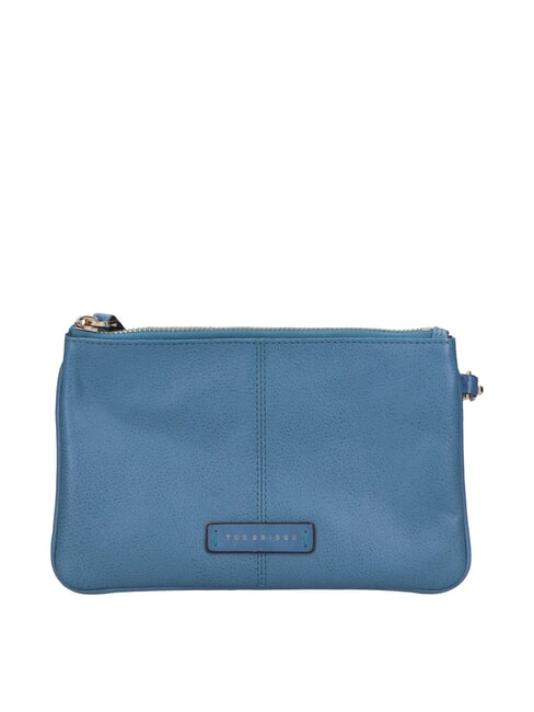 THE BRIDGE ELISABETTA Clutch aus Leder mit Manschette Himmel mit Gold - Damentaschen