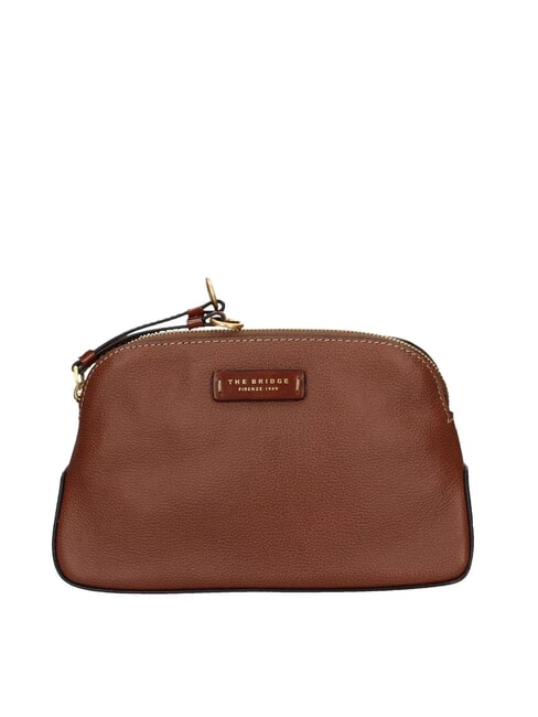 THE BRIDGE CARLOTTA Kosmetiktasche aus Leder BRAUN - Beauty-Case