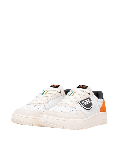 COLMAR AUSTIN MASTER Turnschuhe weiß/schwarz/orange - Herrenschuhe
