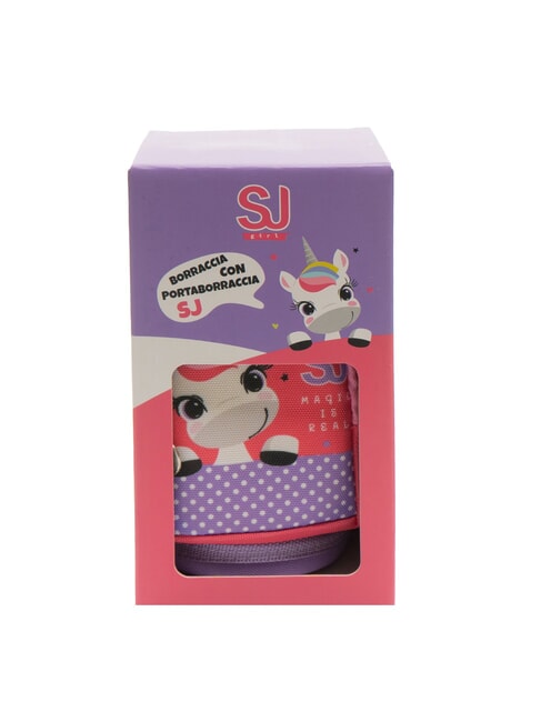 SJGANG KIDS 350 ml Wasserflasche + Flaschenhalter rosa - Thermosflaschen