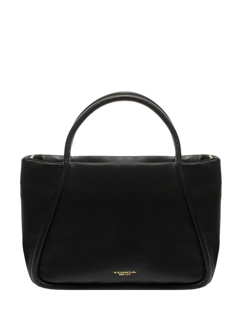 TOSCA BLU CLOE Lederhandtasche mit Schultergurt Schwarz - Damentaschen